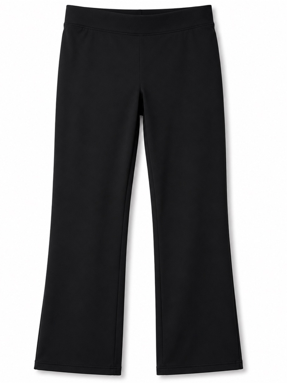 L.L.Bean Women’s Black Straight Leg Medium Tall Pull-On Stretch Casual pants
